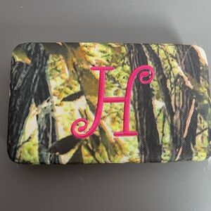 New Camouflage Pink Monogram ‘H’ wallet with checkbook holder